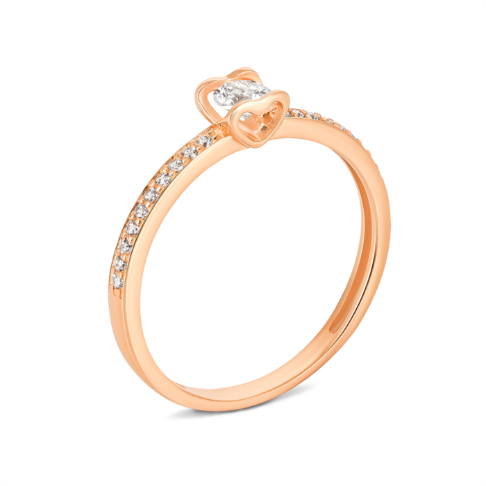 Золотое кольцо с фианитами. Артикул UG5КВ1103(в)и
