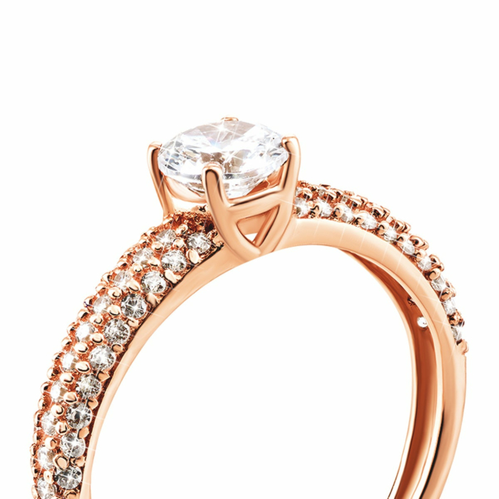 Золотое кольцо с фианитами. Артикул UG5КВ1121и