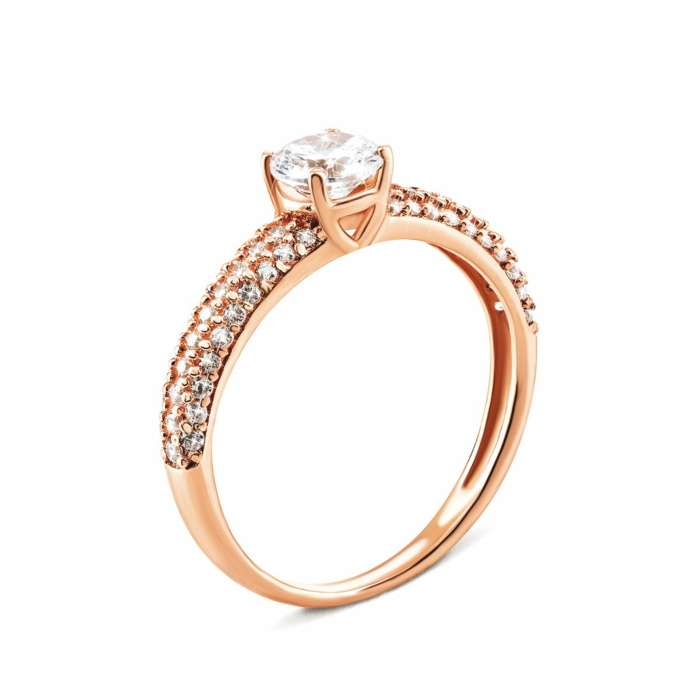 Золотое кольцо с фианитами. Артикул UG5КВ1121и