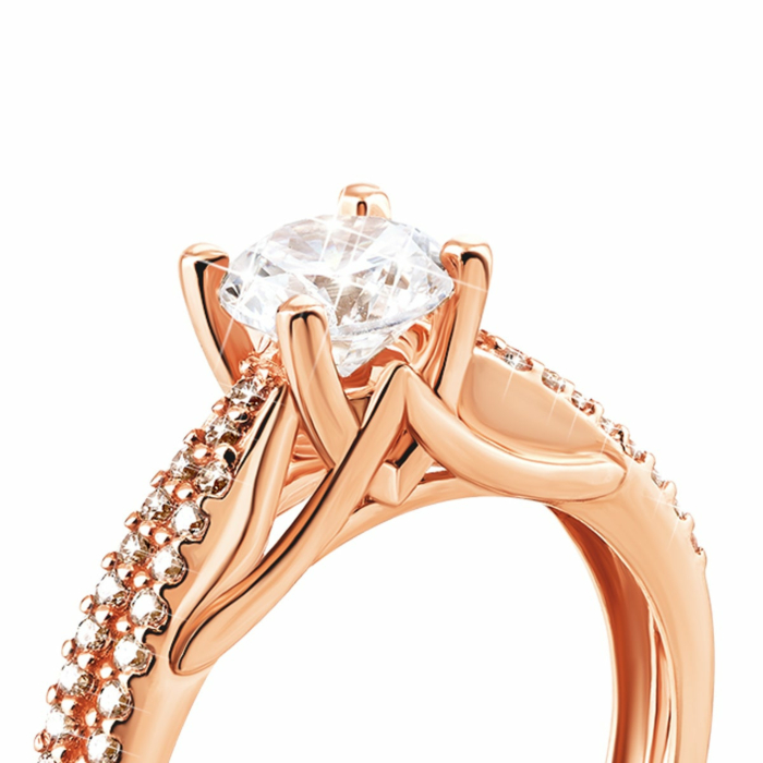 Золотое кольцо с фианитами. Артикул UG5КВ1130и