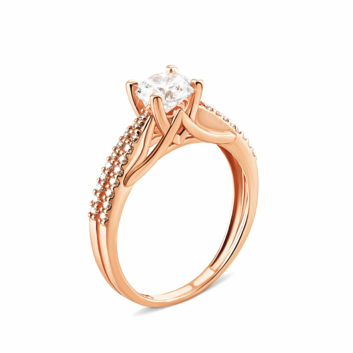 Золотое кольцо с фианитами. Артикул UG5КВ1130и