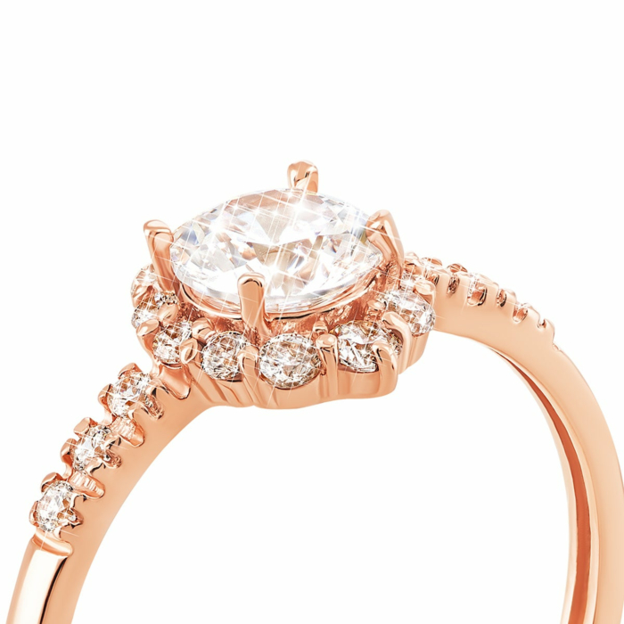 Золотое кольцо с фианитами. Артикул UG5КВ1135и