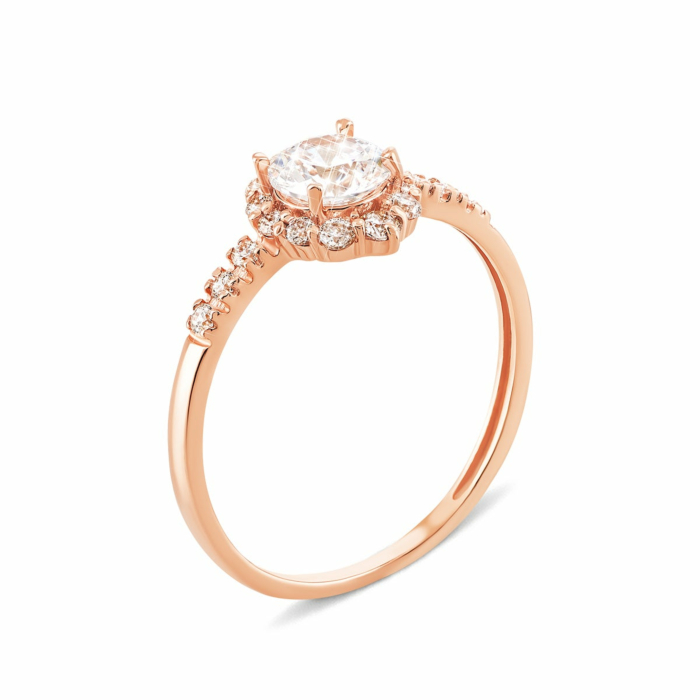 Золотое кольцо с фианитами. Артикул UG5КВ1135и