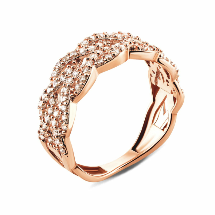 Золотое кольцо с фианитами. Артикул UG5КВ449и