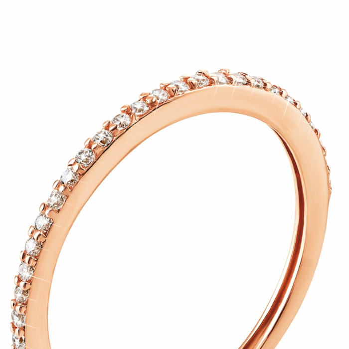 Золота каблучка з фіанітами. Артикул UG5КВ713и