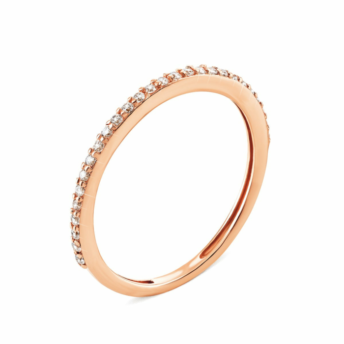 Золота каблучка з фіанітами. Артикул UG5КВ713и