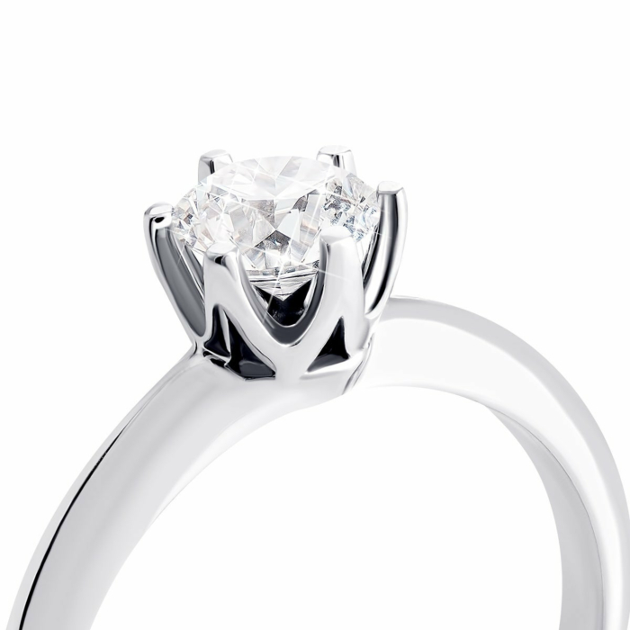 Золотое кольцо с фианитом S.Артикул UG5КД4096/1Royal