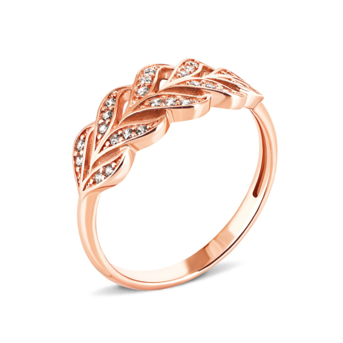 Золотое кольцо с фианитами. Артикул UG5331002