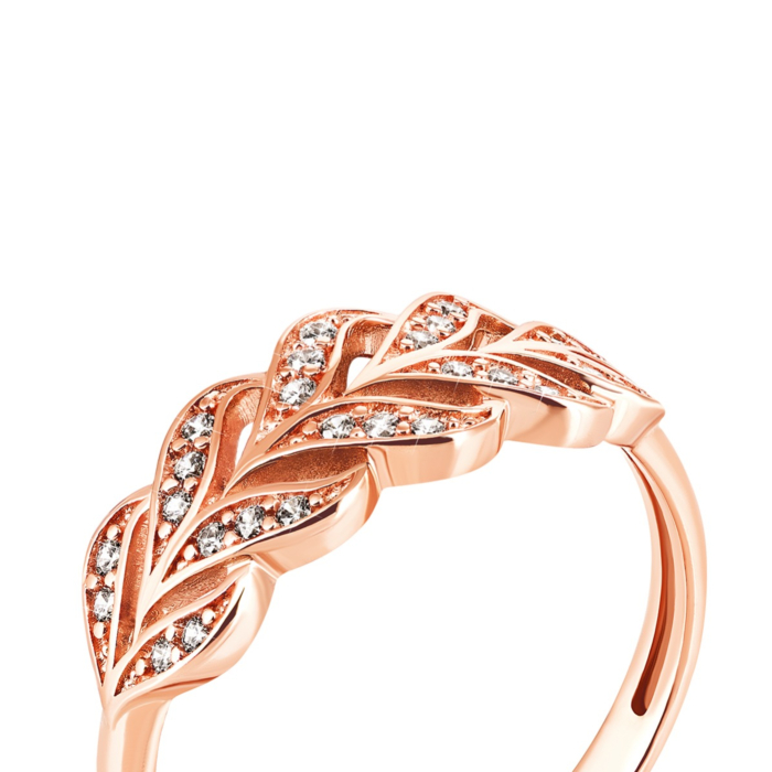 Золотое кольцо с фианитами. Артикул UG5331002