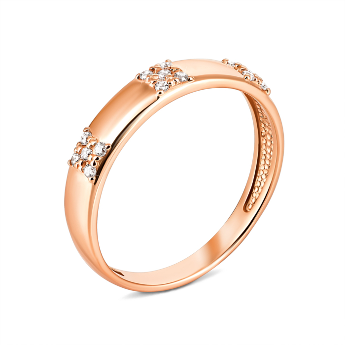 Золота каблучка з фіанітами. Артикул UG5331503