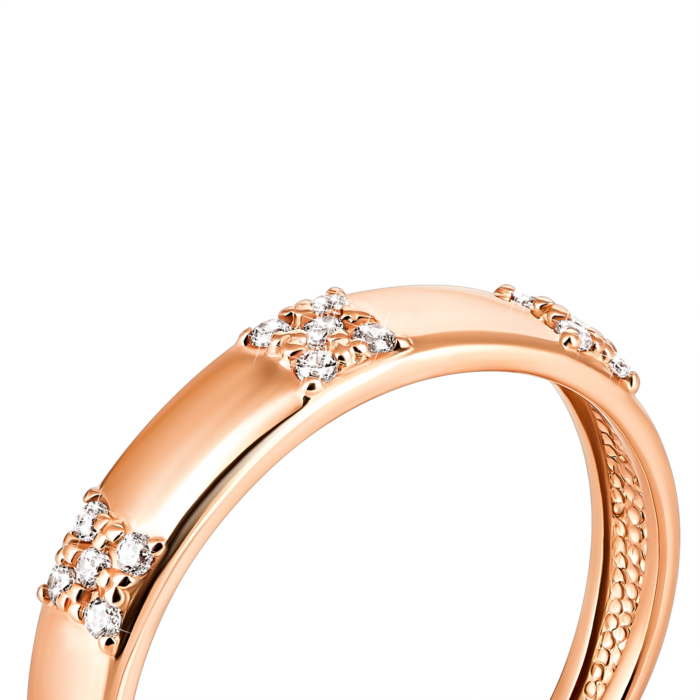 Золота каблучка з фіанітами. Артикул UG5331503