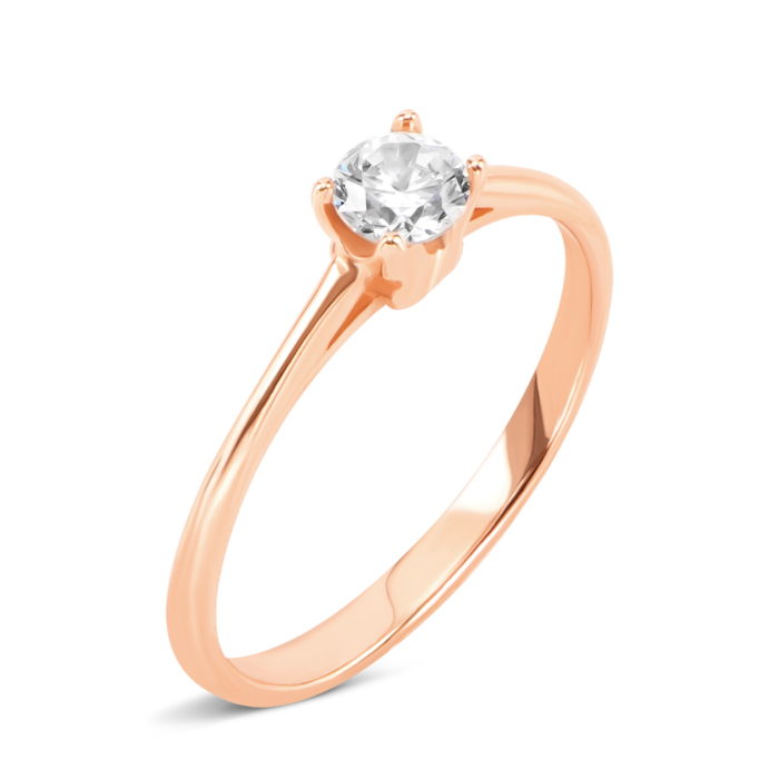 Золотое кольцо с фианитом. Артикул UG511/0390/00/01/01