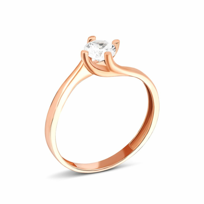 Золотое кольцо с фианитом. Артикул UG51111530201