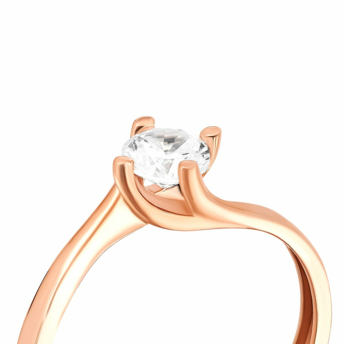 Золотое кольцо с фианитом. Артикул UG51111530201