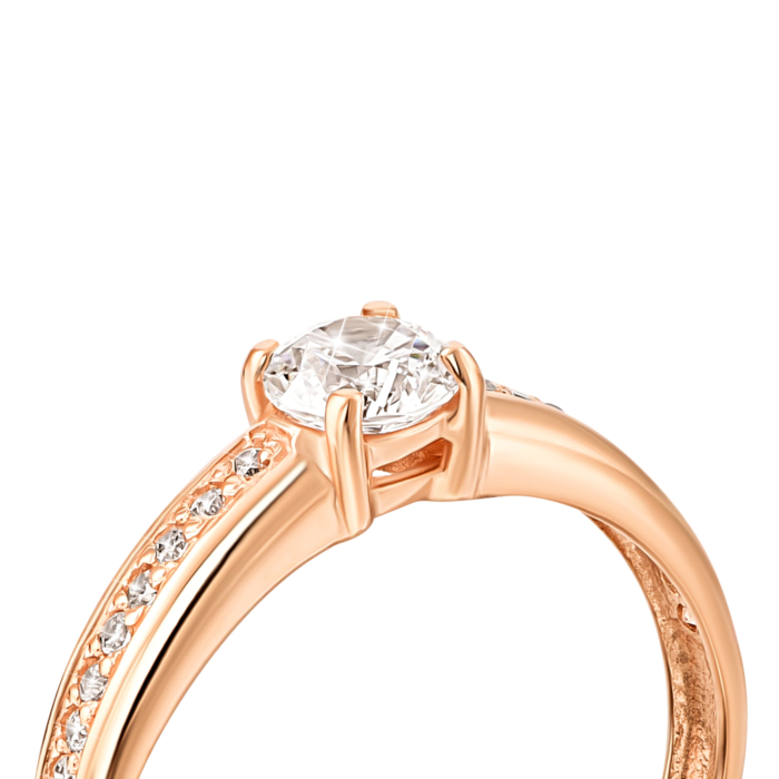 Золотое кольцо с фианитами.Артикул UG5111161