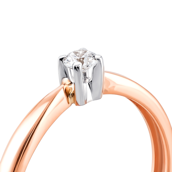 Золотое кольцо с фианитом. Артикул UG5700029