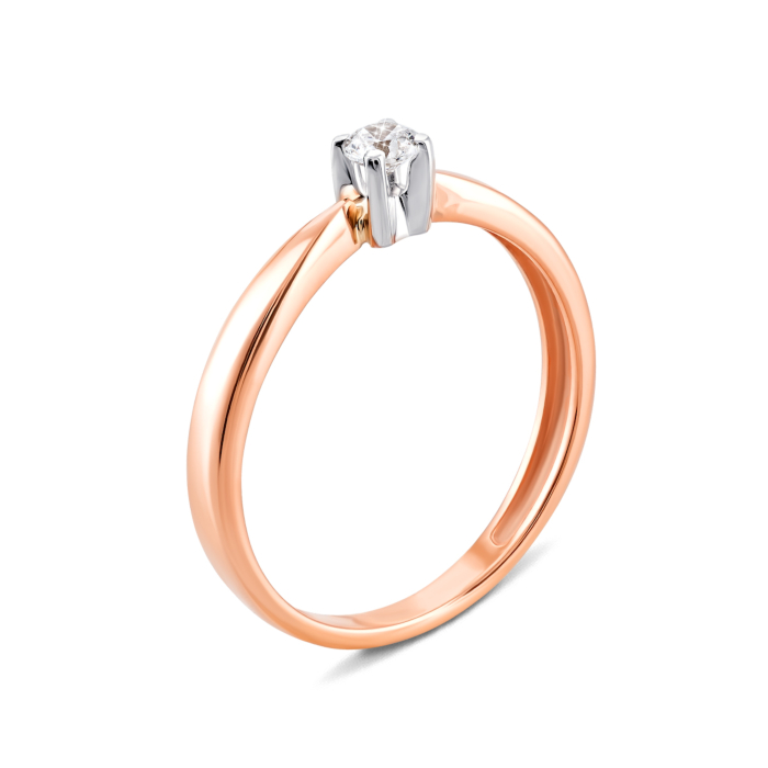 Золотое кольцо с фианитом. Артикул UG5700029