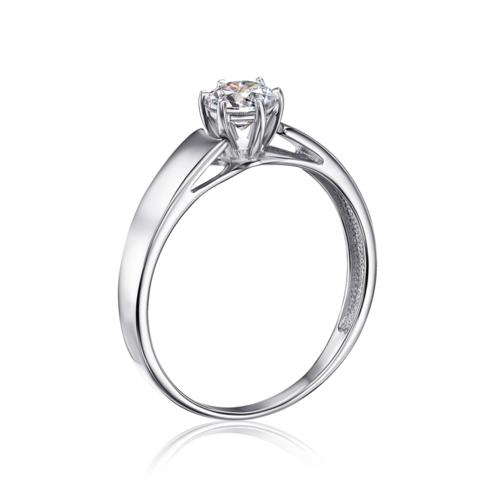 Золота каблучка з фіанітом. Артикул 12156/б