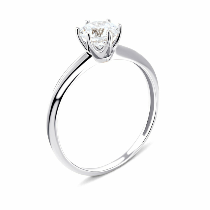 Золотое кольцо с фианитом Royal Zirconia.Артикул UG5КД4136/1 Royal