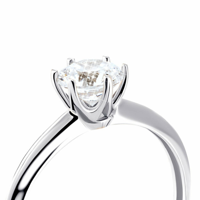 Золотое кольцо с фианитом Royal Zirconia.Артикул UG5КД4136/1 Royal