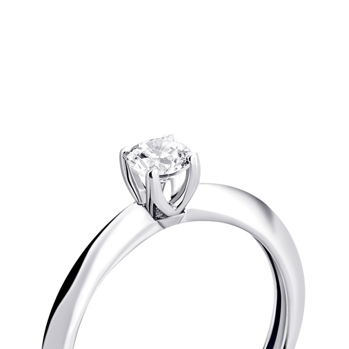 Золотое кольцо с фианитом S Zirconia. Артикул UG5КД4208/1 Sw