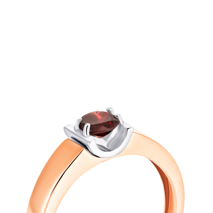 Золотое кольцо с гранатом. Артикул UG550183/гр с