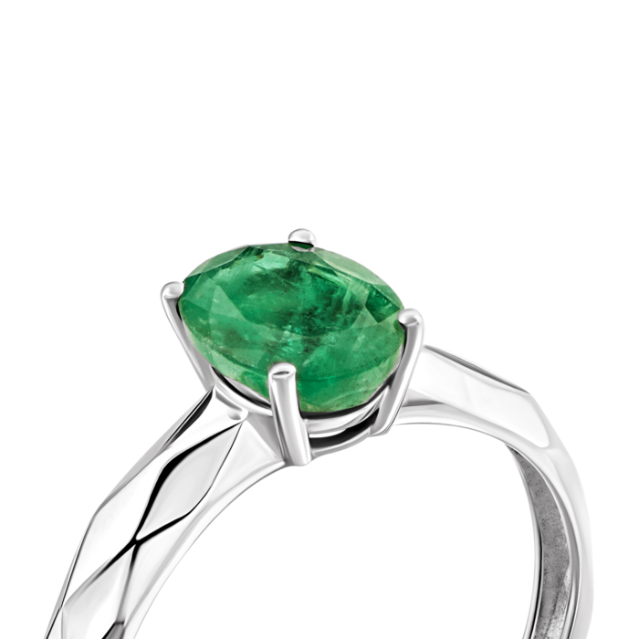 Золота каблучка зі смарагдом.Артикул UG511880/1EMD