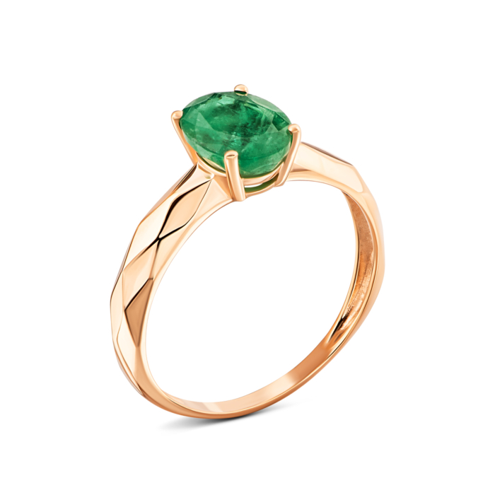 Золота каблучка зі смарагдом.Артикул UG511880EMD