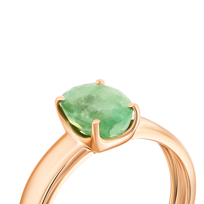 Золотое кольцо с изумрудом.Артикул UG512127EMD