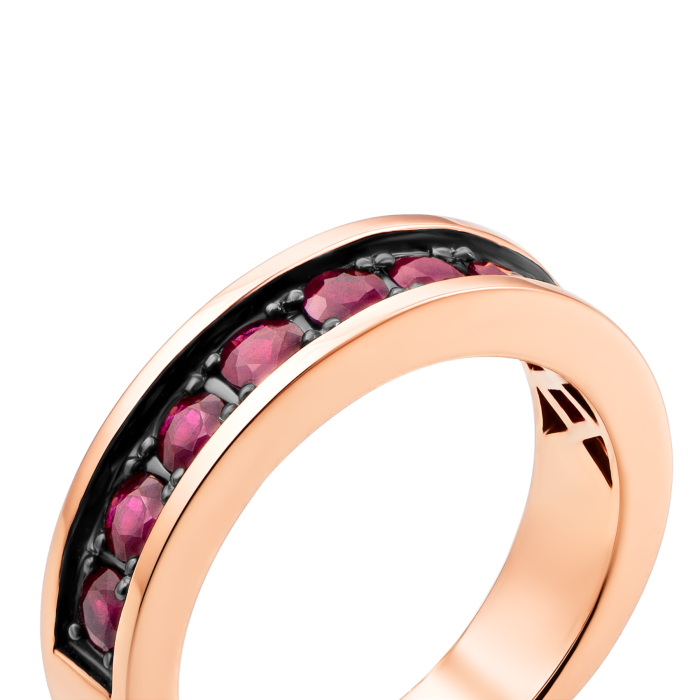 Золота каблучка з рубінами (52460/руб)