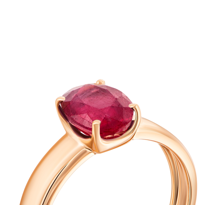 Золотое кольцо с рубином.Артикул UG512127RUBY