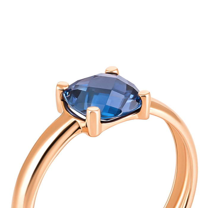 Золотое кольцо с сапфиром. Артикул UG5КД4257Кспф