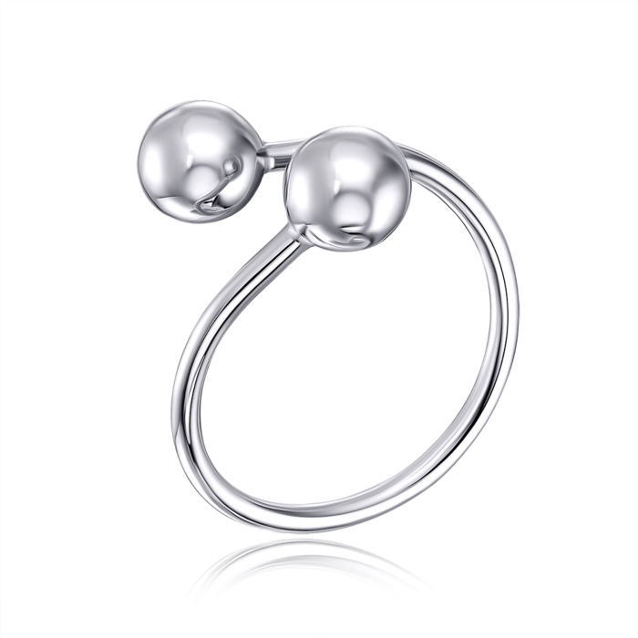 Золота каблучка з кульками. Артикул 01914/02/1