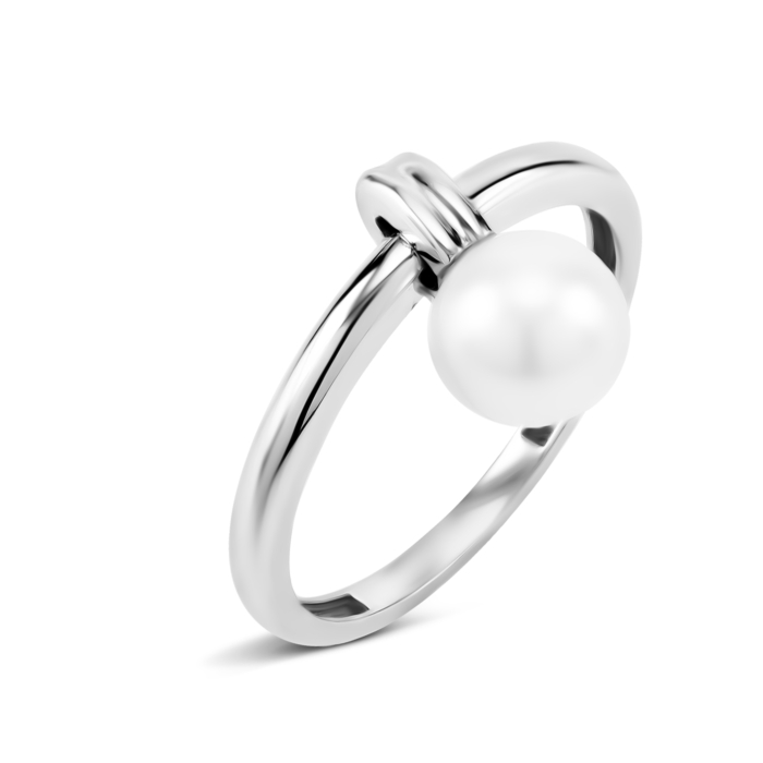 Золота каблучка з перлиною. Артикул UG51/101/095/1