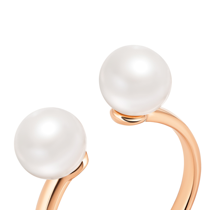 Золота каблучка з перлинами. Артикул UG5к065