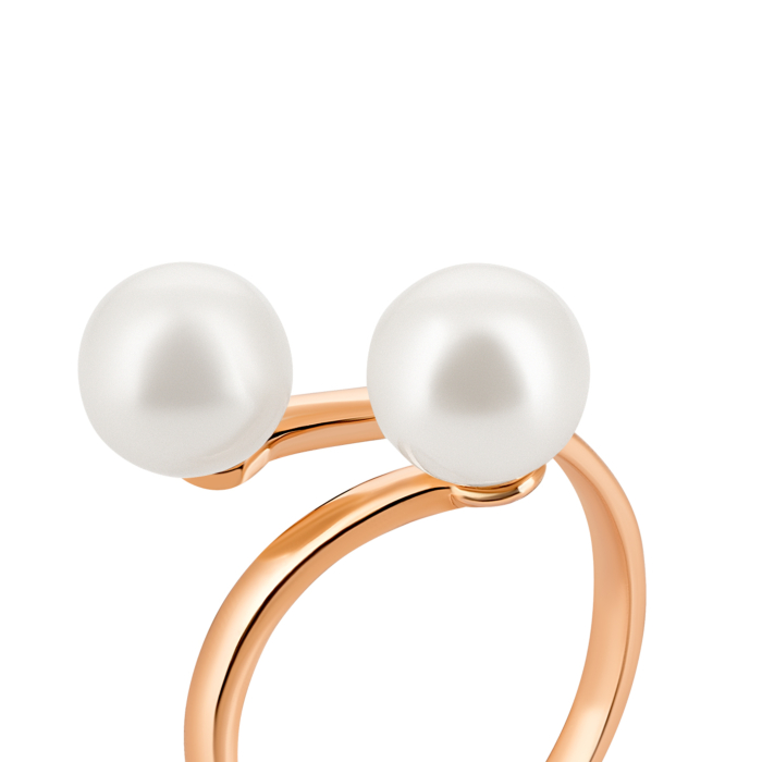 Золотое кольцо с жемчугом. Артикул UG5к067
