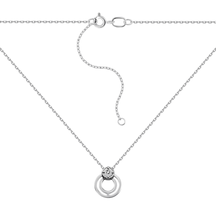 Золотое колье с бриллиантом.Артикул UG5КЛz 7018/1