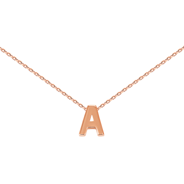 Золоте кольє літера А. Артикул UG5ПК282и