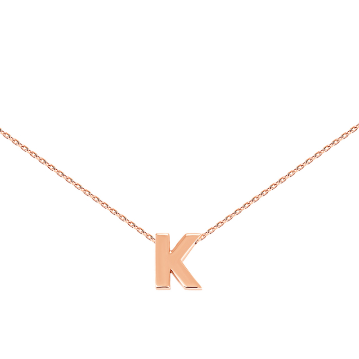 Золотое колье буква К. Артикул UG5ПК286и