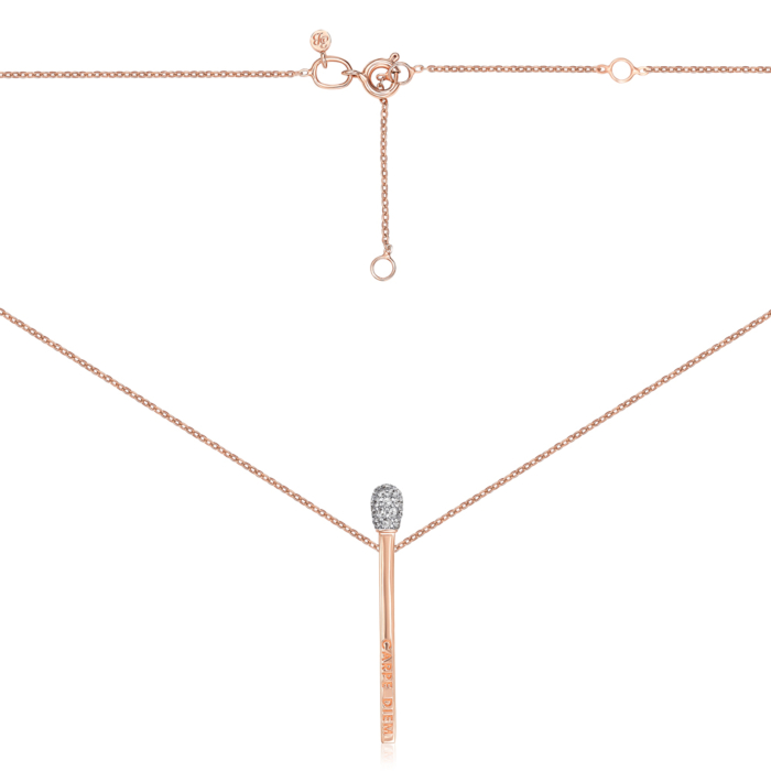 Золотое колье «Лови момент» с фианитами. Артикул 6053/66024-1/01/1/13