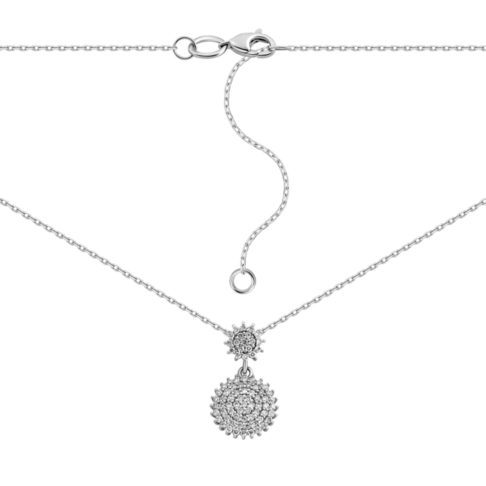 Золотое колье с бриллиантами.Артикул UG57191985202