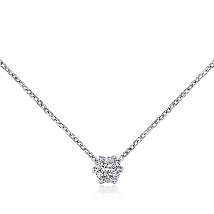 Золоте кольє з діамантами. Артикул 560033/02/1/8536