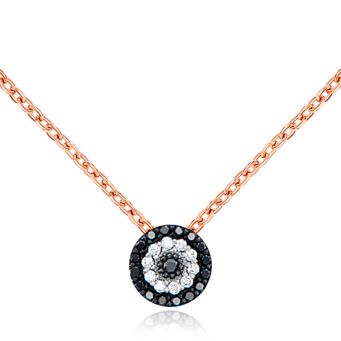 Золотое колье с бриллиантами. Артикул 560096/66024-3/01/1/10433