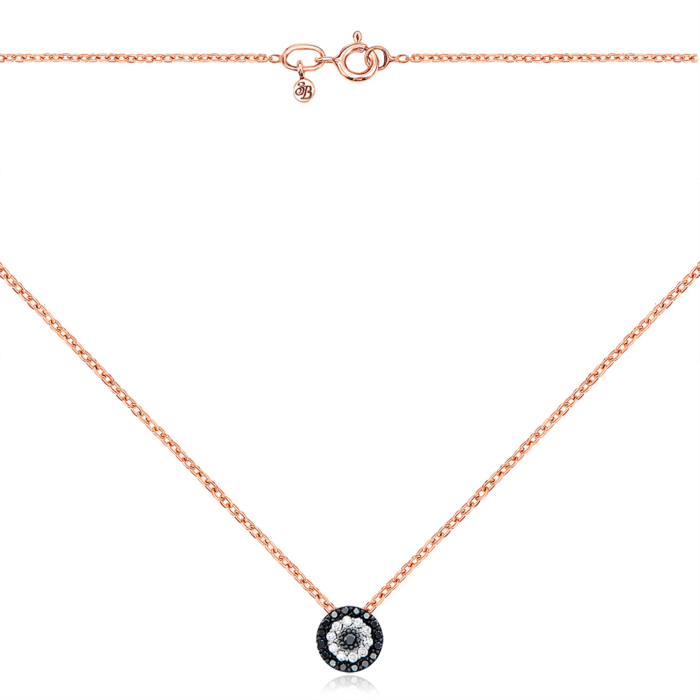 Золоте кольє з діамантами. Артикул 560096/66024-3/01/1/10433