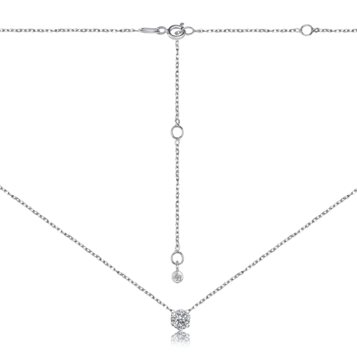 Золоте кольє з діамантами. Артикул 809003/66024-3/02/1/9082