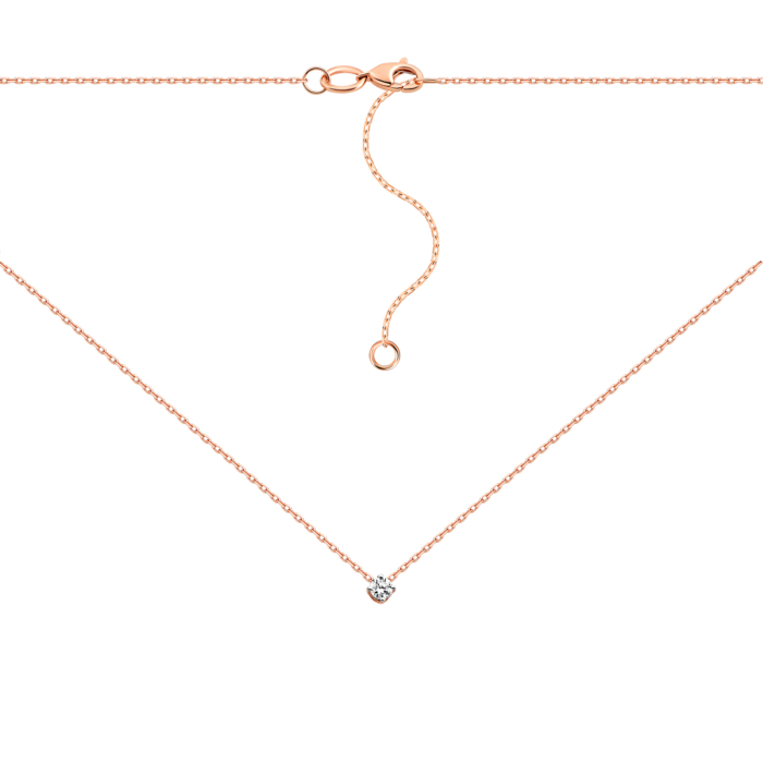 Золотое колье с бриллиантом.Артикул UG57108049201