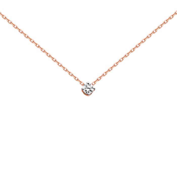 Золотое колье с бриллиантом.Артикул UG57108049201