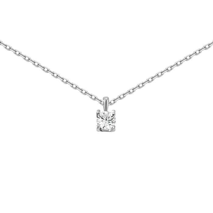 Золотое колье с бриллиантом.Артикул UG57108067202