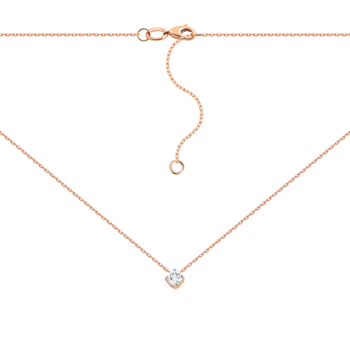 Золотое колье с бриллиантом.Артикул UG57108068201