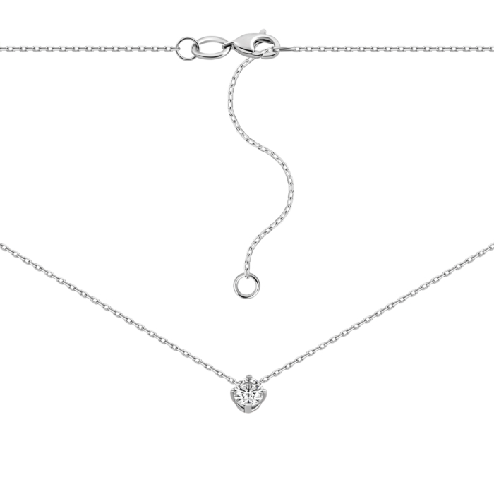 Золотое колье с бриллиантом.Артикул UG57108068202